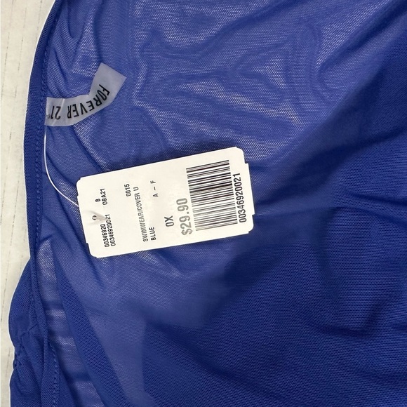 NWT, Forever 21 Cover Up Plus Size Kimono Maxi Beach Long Dress Swimwear - Picture 15 of 17